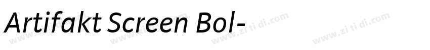 Artifakt Screen Bol字体转换